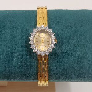 Absolute Vintage Quartz Watch with CZ Bezel.